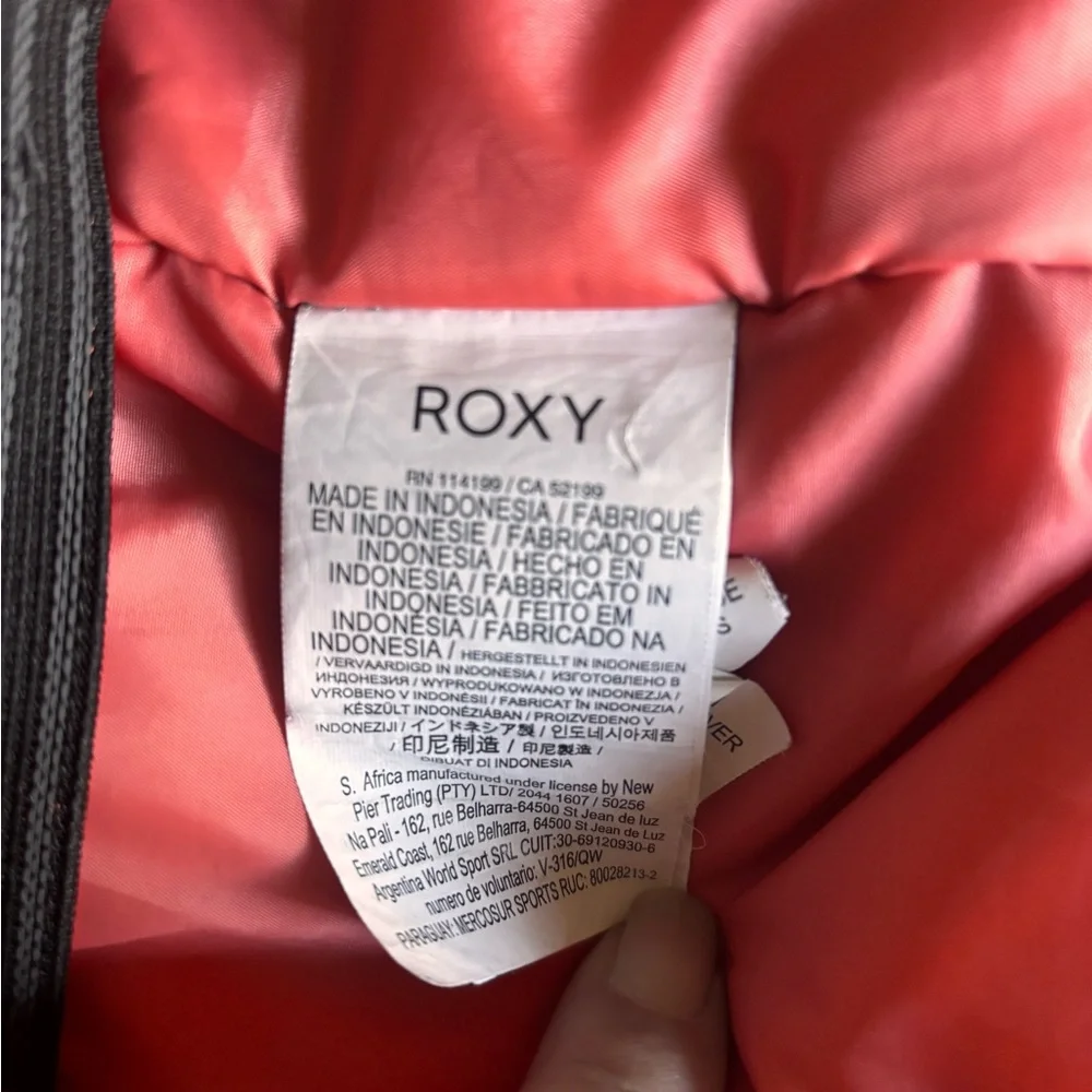 Roxy Snow Jacket Girls Size X-Large Blue Dryflight Technology Full Zip No Hood